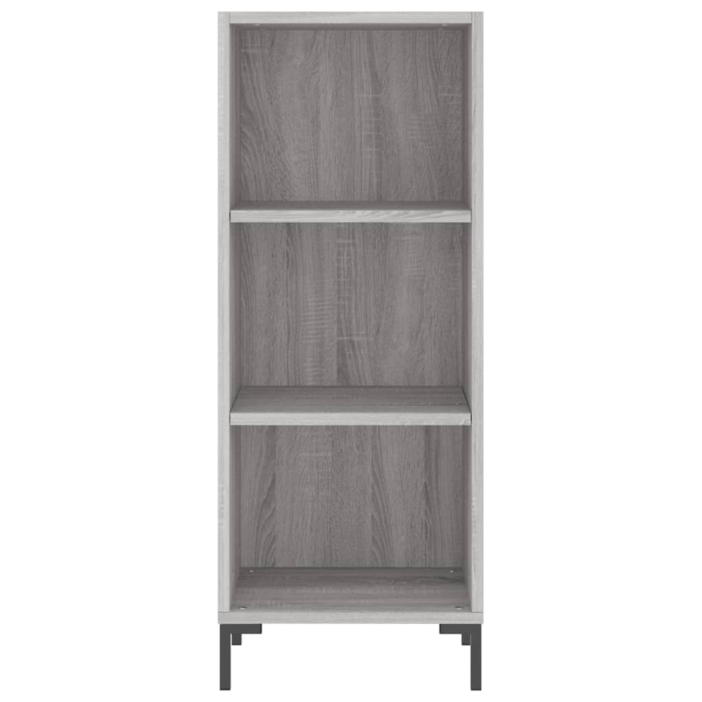 Highboard Grau Sonoma 34,5x34x180 cm Holzwerkstoff