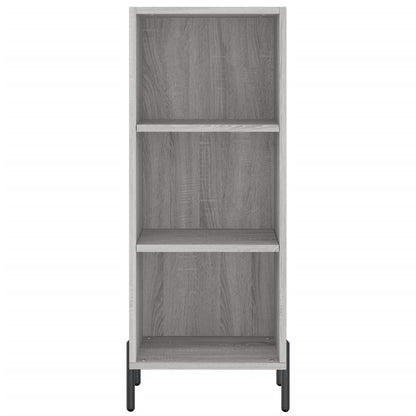 Highboard Grau Sonoma 34,5x34x180 cm Holzwerkstoff