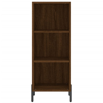 Highboard Braun Eichen-Optik 34,5x34x180 cm Holzwerkstoff