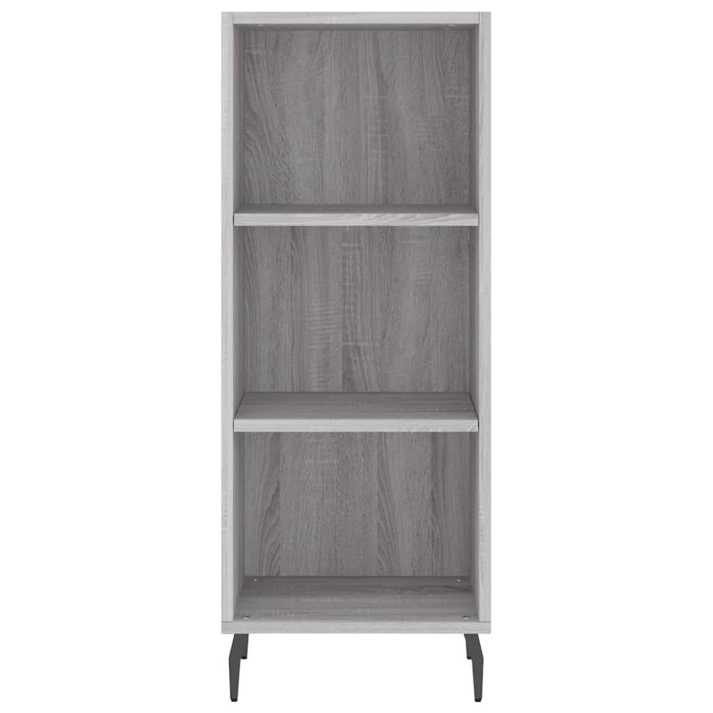 Highboard Grau Sonoma 34,5x34x180 cm Holzwerkstoff