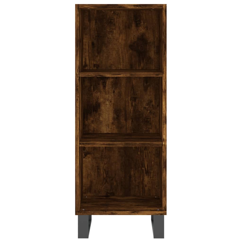 Highboard Räuchereiche 34,5x34x180 cm Holzwerkstoff