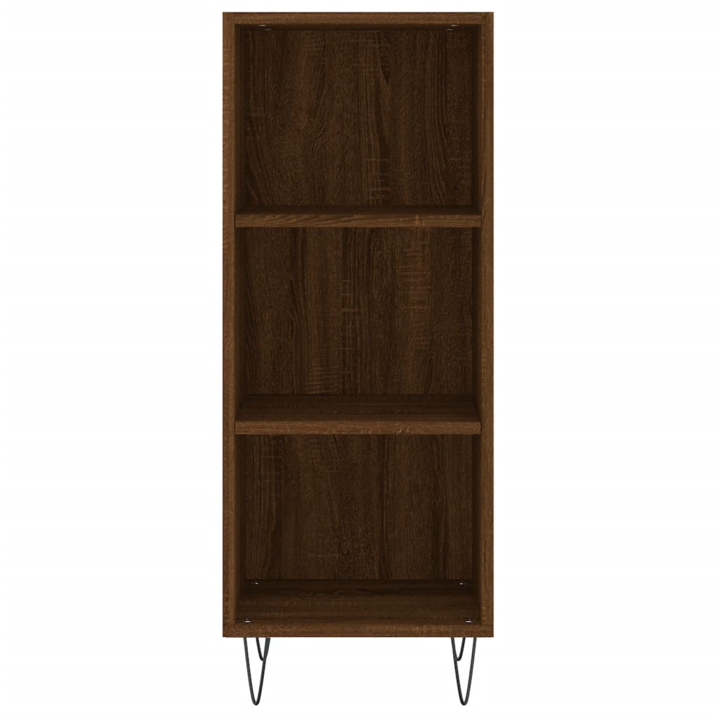 Highboard Braun Eichen-Optik 34,5x34x180 cm Holzwerkstoff