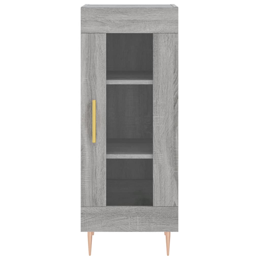 Highboard Grau Sonoma 34,5x34x180 cm Holzwerkstoff