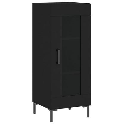 Highboard Schwarz 34,5x34x180 cm Holzwerkstoff