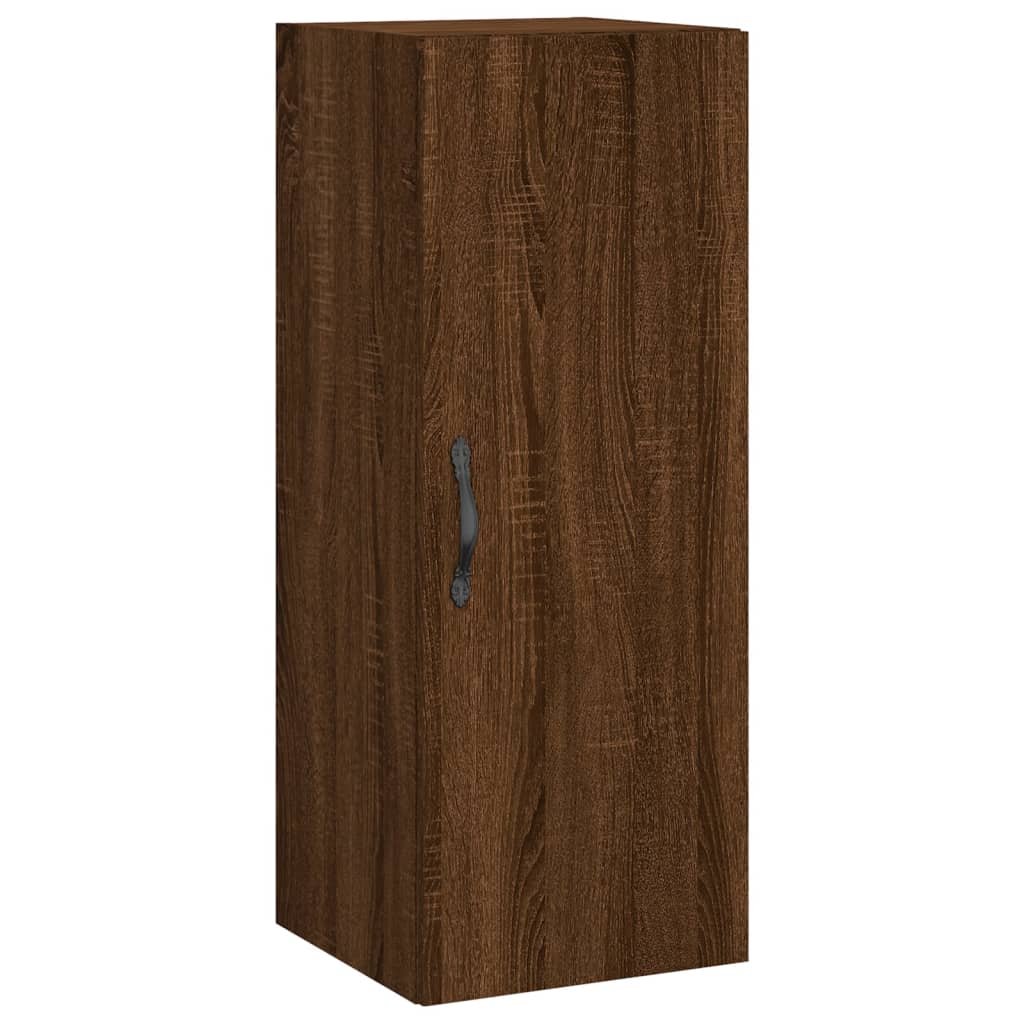 Highboard Braun Eichen-Optik 34,5x34x180 cm Holzwerkstoff