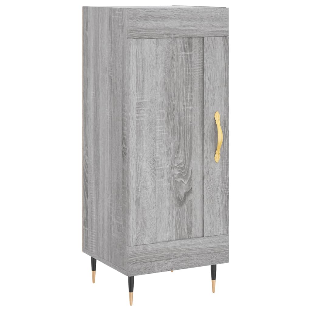 Highboard Grau Sonoma 34,5x34x180 cm Holzwerkstoff