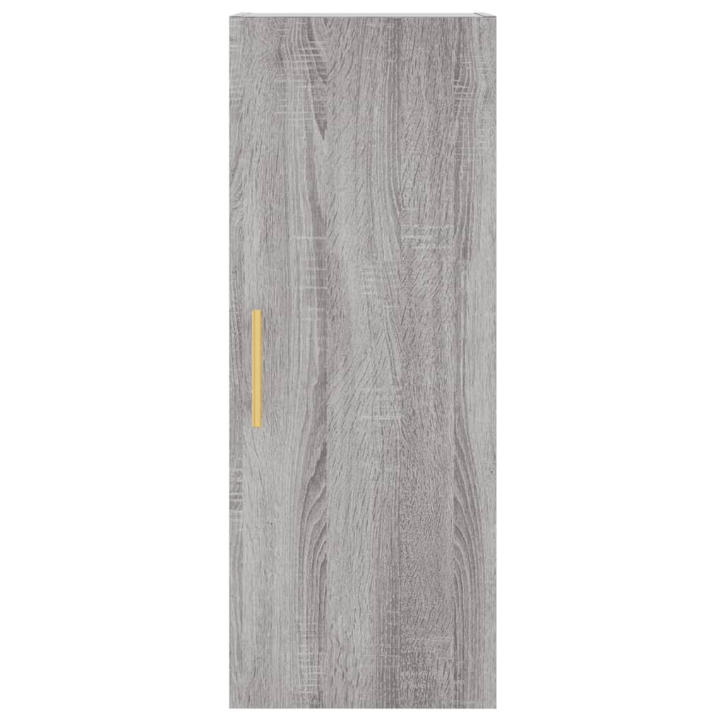 Highboard Grau Sonoma 34,5x34x180 cm Holzwerkstoff