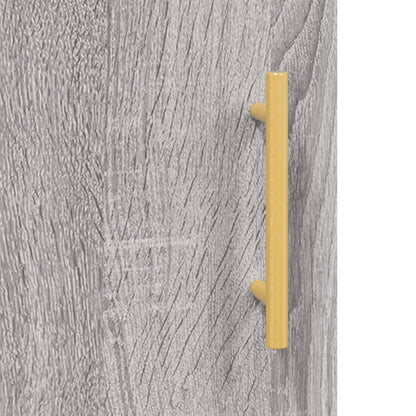 Highboard Grau Sonoma 34,5x34x180 cm Holzwerkstoff