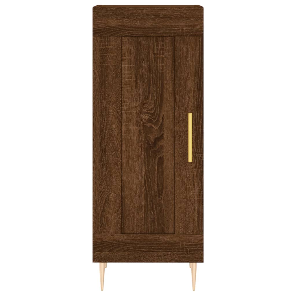 Highboard Braun Eichen-Optik 34,5x34x180 cm Holzwerkstoff