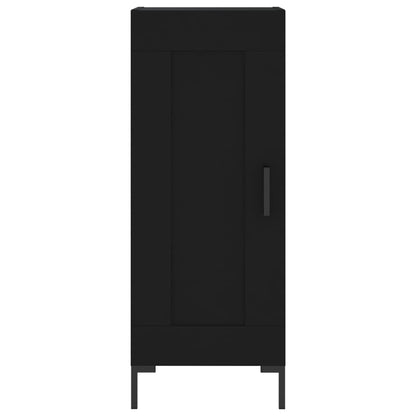 Highboard Schwarz 34,5x34x180 cm Holzwerkstoff