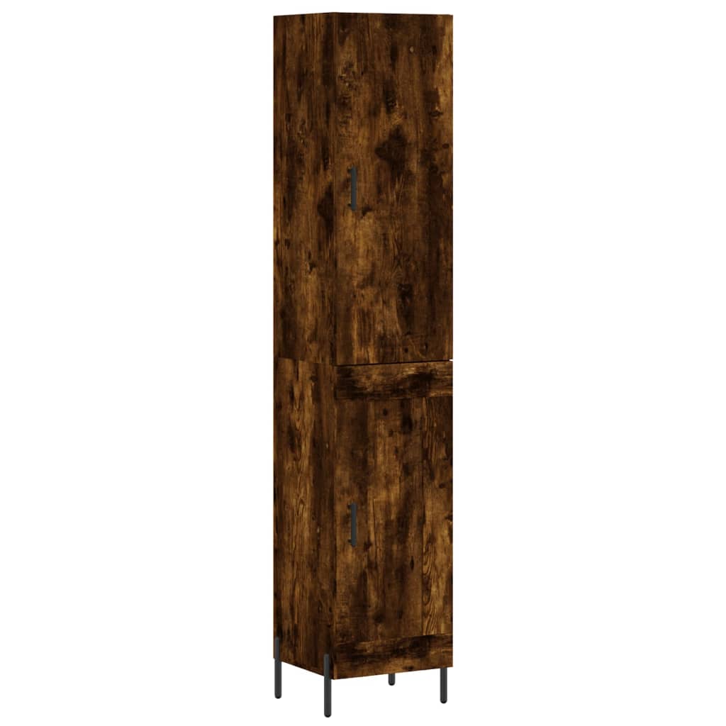 Highboard Räuchereiche 34,5x34x180 cm Holzwerkstoff