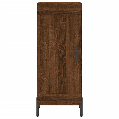 Highboard Braun Eichen-Optik 34,5x34x180 cm Holzwerkstoff