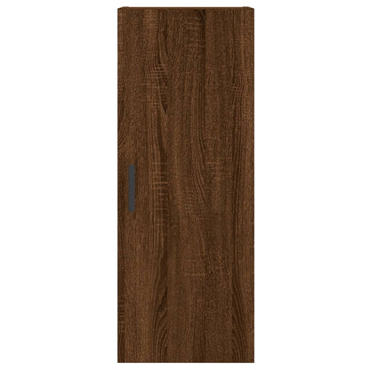 Highboard Braun Eichen-Optik 34,5x34x180 cm Holzwerkstoff