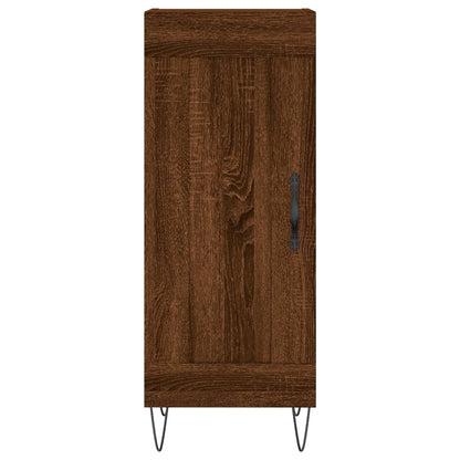 Highboard Braun Eichen-Optik 34,5x34x180 cm Holzwerkstoff