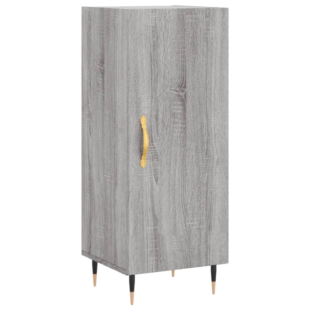 Highboard Grau Sonoma 34,5x34x180 cm Holzwerkstoff