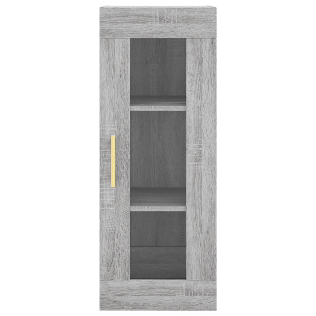 Highboard Grau Sonoma 34,5x34x180 cm Holzwerkstoff