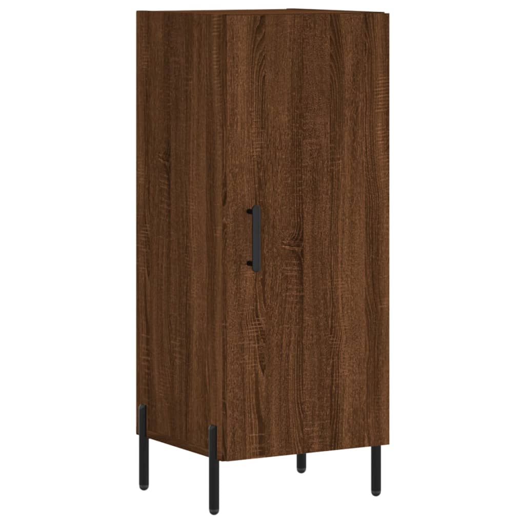 Highboard Braun Eichen-Optik 34,5x34x180 cm Holzwerkstoff