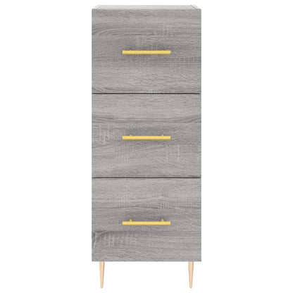 Highboard Grau Sonoma 34,5x34x180 cm Holzwerkstoff