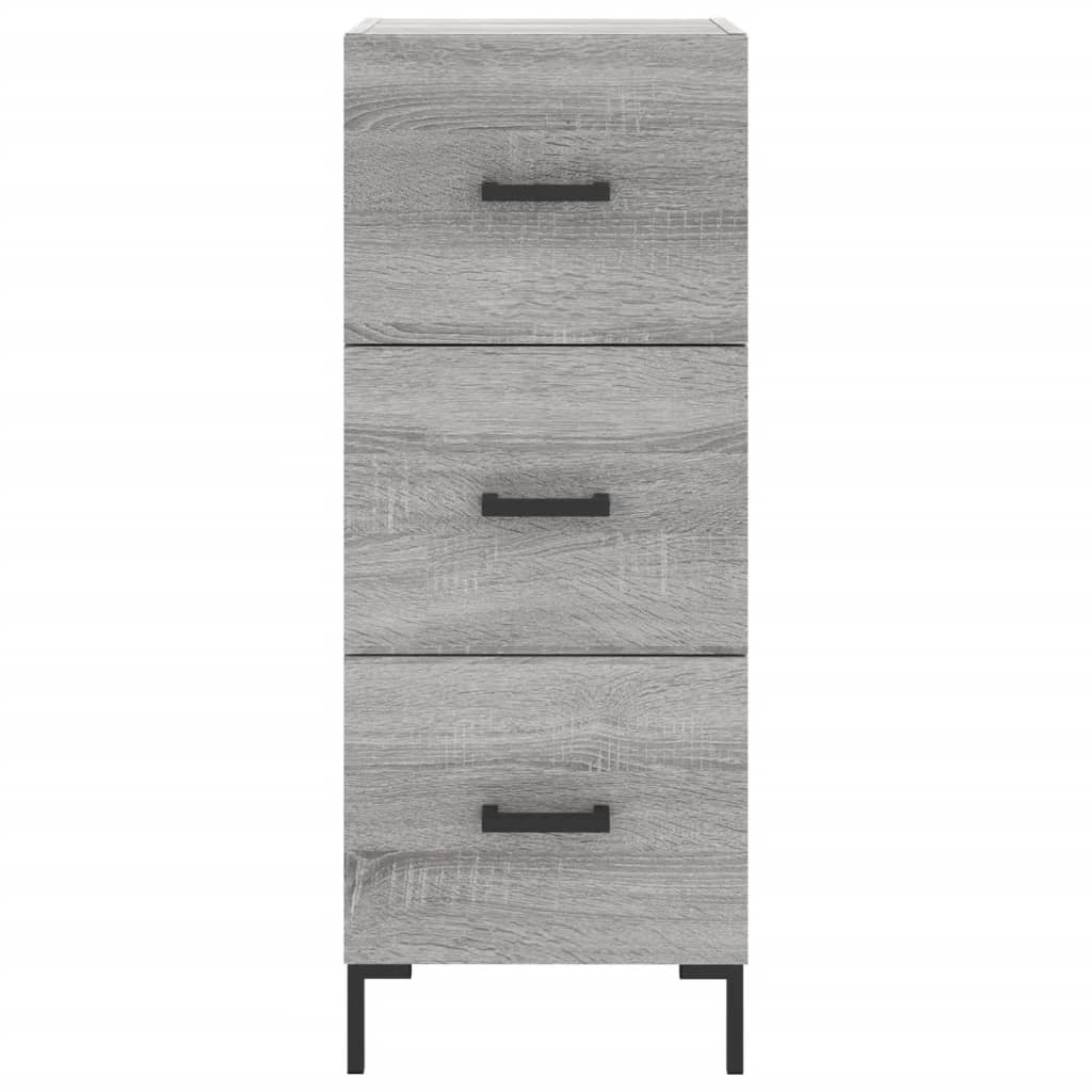 Highboard Grau Sonoma 34,5x34x180 cm Holzwerkstoff