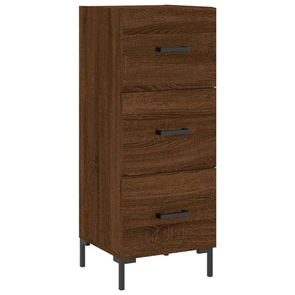 Highboard Braun Eichen-Optik 34,5x34x180 cm Holzwerkstoff