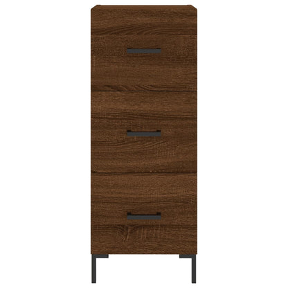 Highboard Braun Eichen-Optik 34,5x34x180 cm Holzwerkstoff