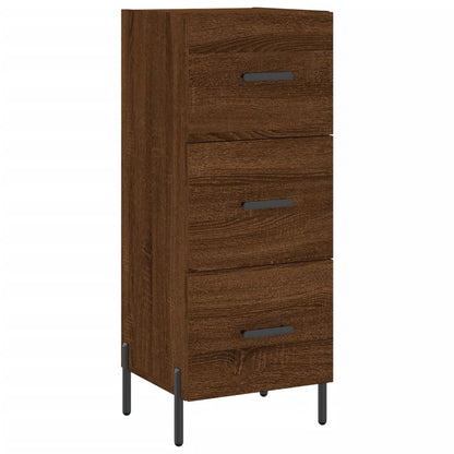 Highboard Braun Eichen-Optik 34,5x34x180 cm Holzwerkstoff