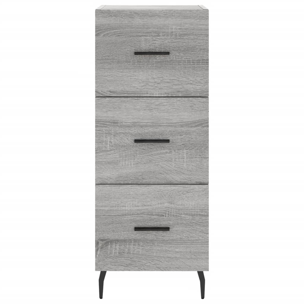 Highboard Grau Sonoma 34,5x34x180 cm Holzwerkstoff