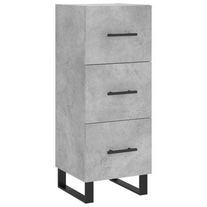 Highboard Betongrau 34,5x34x180 cm Holzwerkstoff