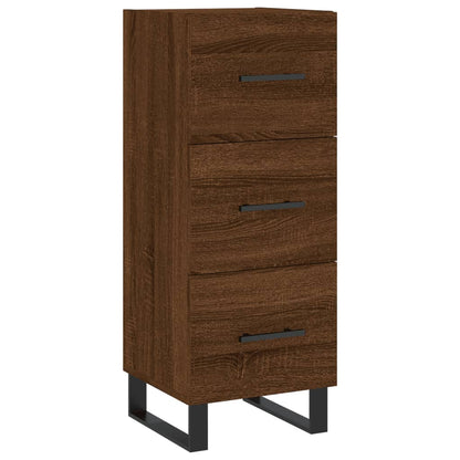 Highboard Braun Eichen-Optik 34,5x34x180 cm Holzwerkstoff