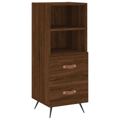 Highboard Braun Eichen-Optik 34,5x34x180 cm Holzwerkstoff