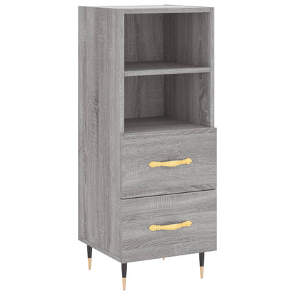 Highboard Grau Sonoma 34,5x34x180 cm Holzwerkstoff