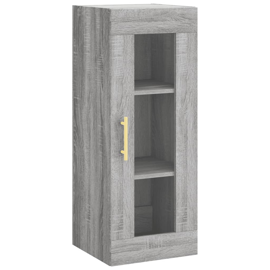 Highboard Grau Sonoma 34,5x34x180 cm Holzwerkstoff