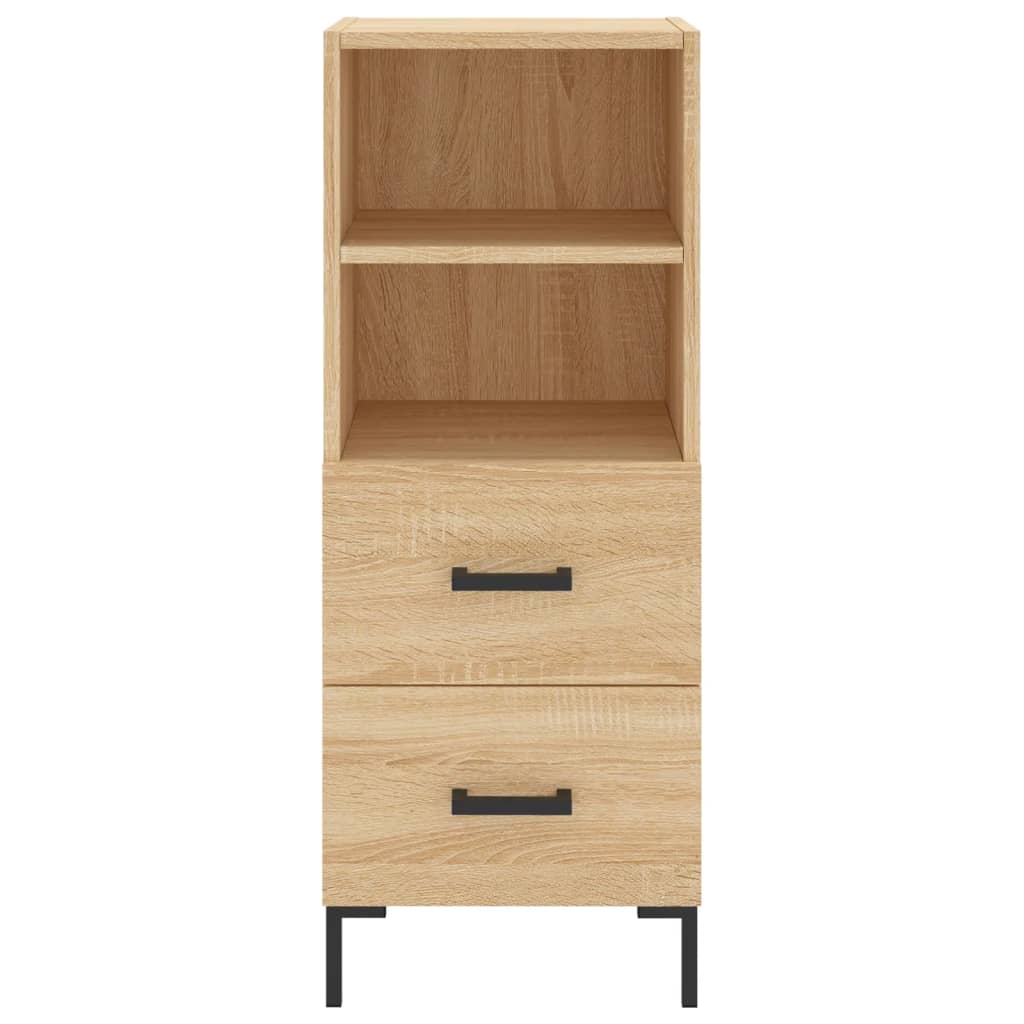 Highboard Sonoma-Eiche 34,5x34x180 cm Holzwerkstoff