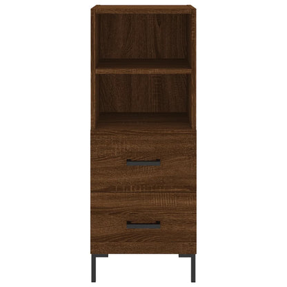 Highboard Braun Eichen-Optik 34,5x34x180 cm Holzwerkstoff