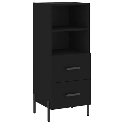 Highboard Schwarz 34,5x34x180 cm Holzwerkstoff