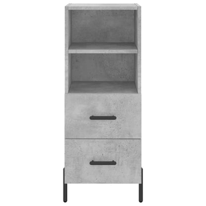 Highboard Betongrau 34,5x34x180 cm Holzwerkstoff