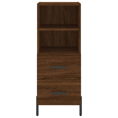 Highboard Braun Eichen-Optik 34,5x34x180 cm Holzwerkstoff