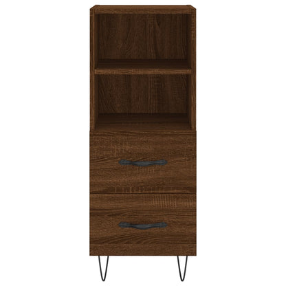 Highboard Braun Eichen-Optik 34,5x34x180 cm Holzwerkstoff