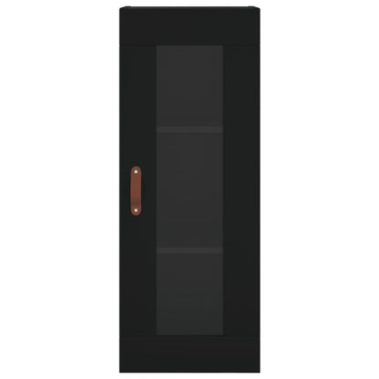 Highboard Schwarz 34,5x34x180 cm Holzwerkstoff