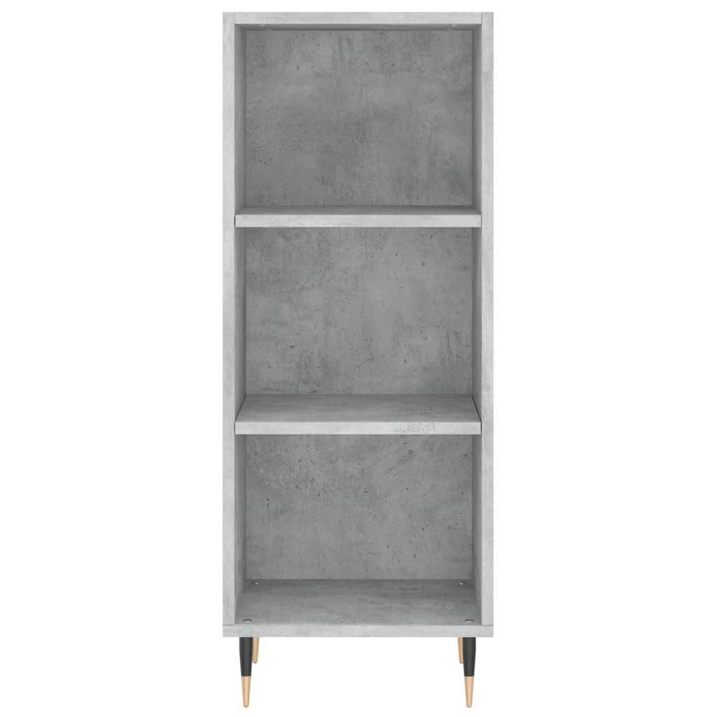 Highboard Betongrau 34,5x34x180 cm Holzwerkstoff