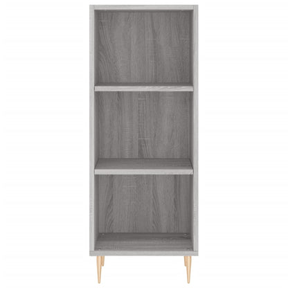 Highboard Grau Sonoma 34,5x34x180 cm Holzwerkstoff