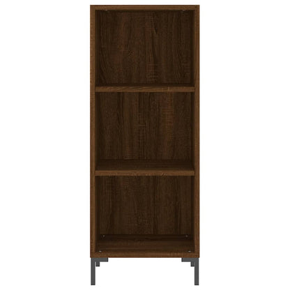 Highboard Braun Eichen-Optik 34,5x34x180 cm Holzwerkstoff