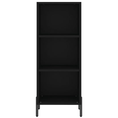 Highboard Schwarz 34,5x34x180 cm Holzwerkstoff