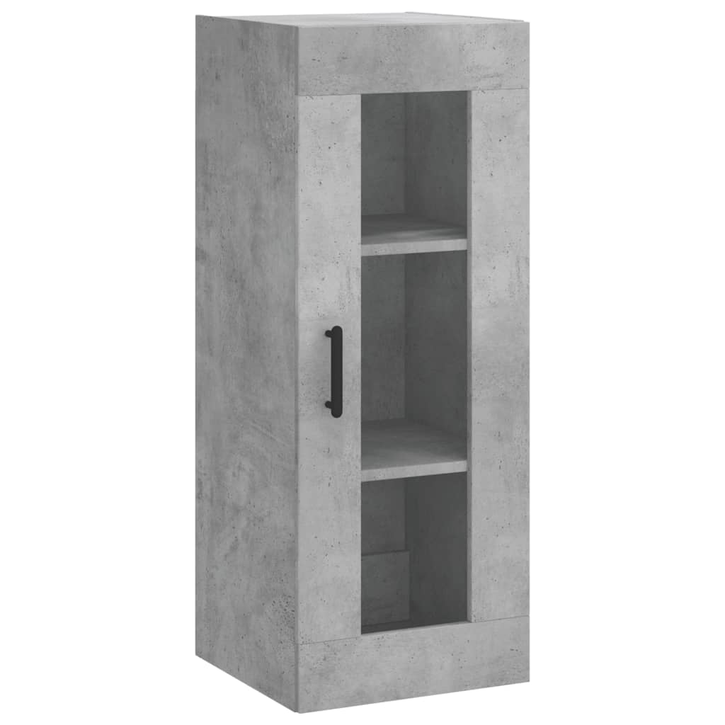 Highboard Betongrau 34,5x34x180 cm Holzwerkstoff