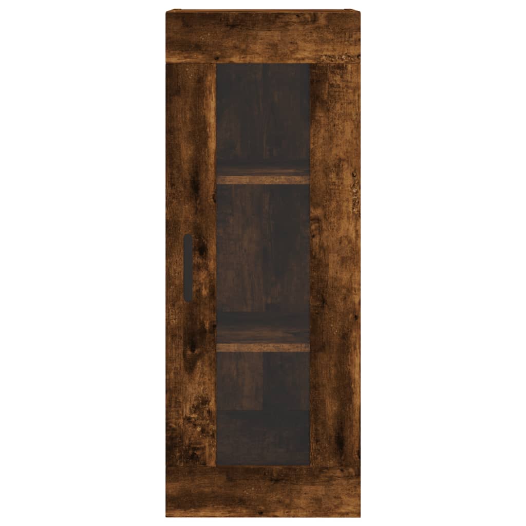 Highboard Räuchereiche 34,5x34x180 cm Holzwerkstoff