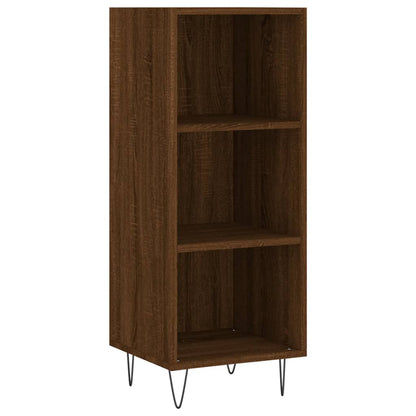 Highboard Braun Eichen-Optik 34,5x34x180 cm Holzwerkstoff