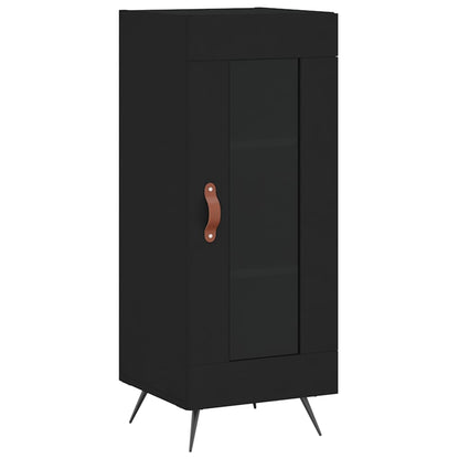 Highboard Schwarz 34,5x34x180 cm Holzwerkstoff