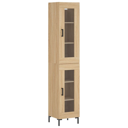 Highboard Sonoma-Eiche 34,5x34x180 cm Holzwerkstoff