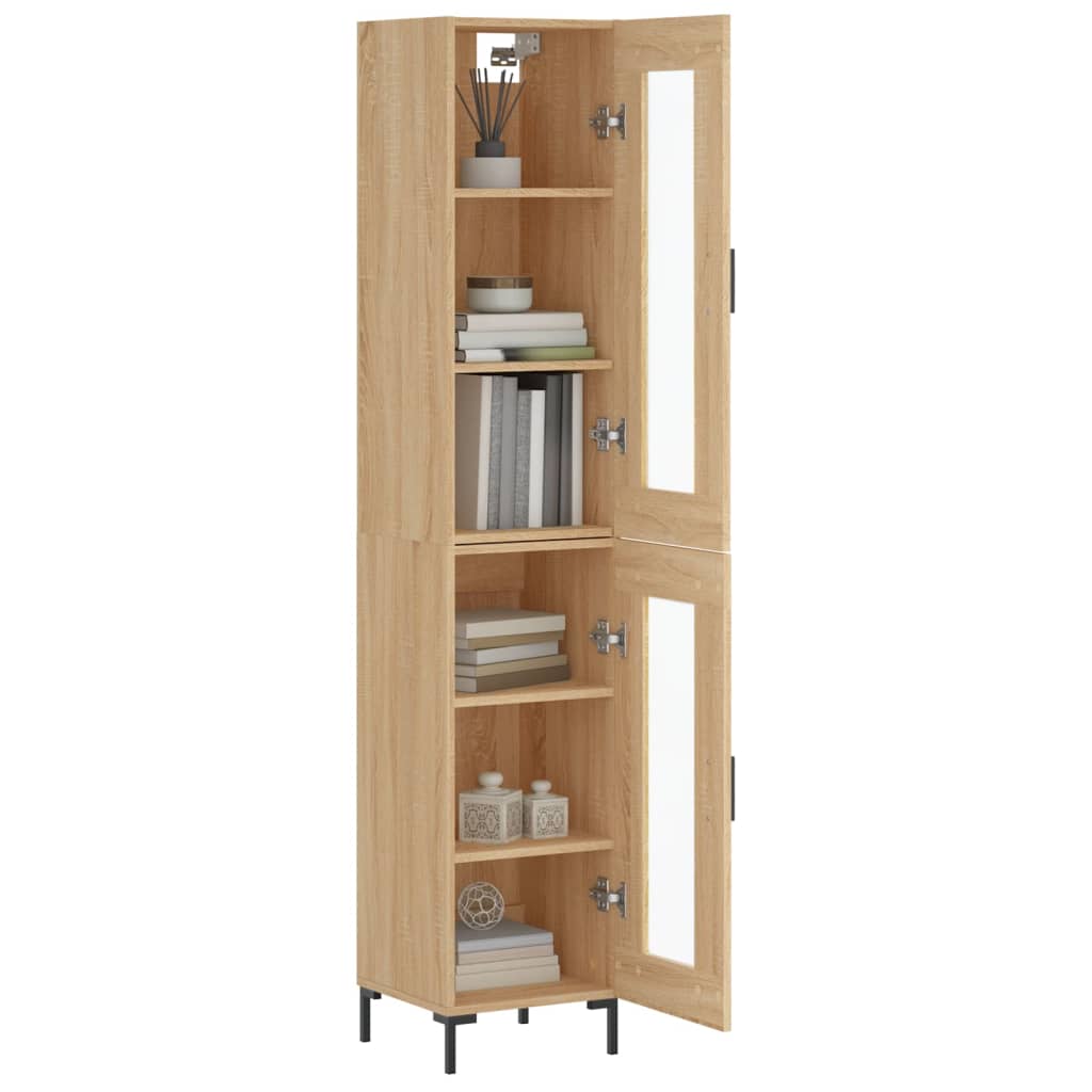 Highboard Sonoma-Eiche 34,5x34x180 cm Holzwerkstoff