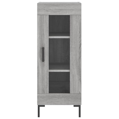 Highboard Grau Sonoma 34,5x34x180 cm Holzwerkstoff